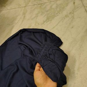 Navy Blue Rayon Plazo