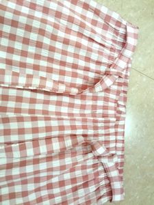 Pink Gingham Pajama Set