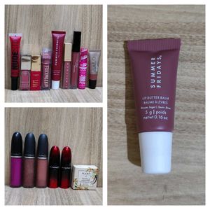 Combo Of Lipsticks And Glosses