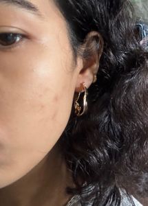 Gold Tone Hoop Earrings