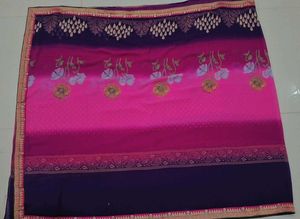 Elegant Pink Floral Saree