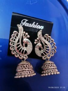 New Peacock Jhumka Earrings