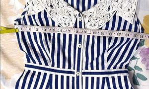 Blue &amp; White Stripe Dress..👗