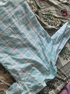 Blue Plaid Button-Down Shirt