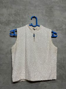 Sequin Sleeveless Top