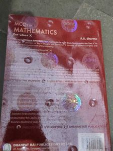 RD Sharma For Class 10 With MCQ Book