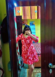 Pink Flower Dress