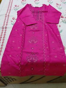 Pink Cotton Kurti