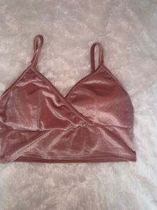 Pink Velvet Cami Top