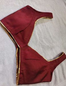 Deep neck blouse