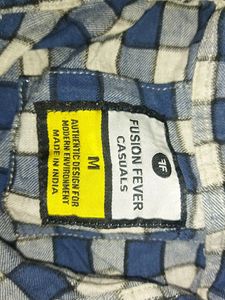 Navy Grey Checker Shirt(Woman)