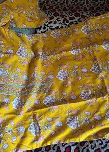 Yellow Short Kurti