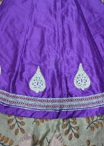 Purple Ethnic Skirt