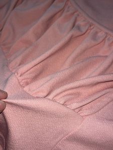Pink Long Sleeve Crop Top