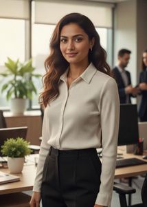 Elegant Pleated Button-Down Shirt 💫