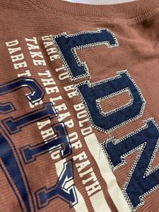 Trendy Brown Graphic Tank Top