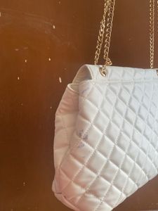 Lavie White Quilted Handbag