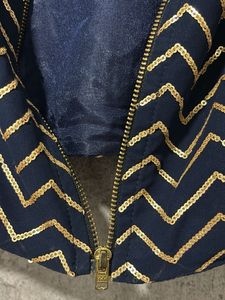 Indya Navy Blue Glam Blouse 🦋
