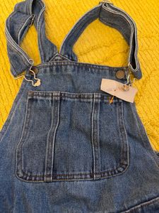 Denim Overalls Shorts