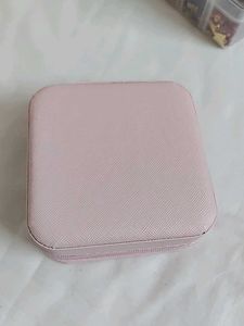 Pink Travel Jewelry Organizer