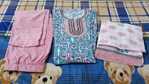 Kurta Plazzo With Dupatta For Women