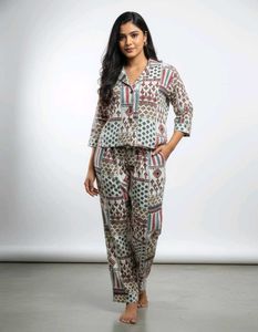 Printed Pajama Set m size