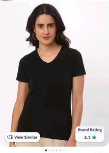 Black V-Neck Tee