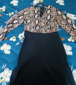 Animal Print Jump Suit