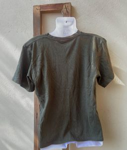 vintage Olive Green Graphic Tee