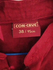 Maroon Kurta With 2 Side Pockets