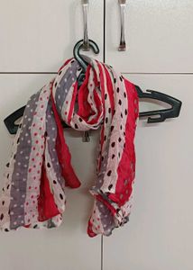 Striped Polka Dot Scarf