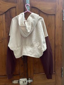 Trendy Hooded Corset Sweatshirt