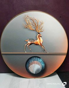 SAF paintings deer modern art Crystal Embedded