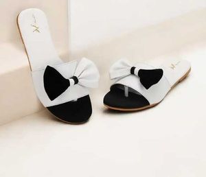 Bow Accent Slip-On Sandals