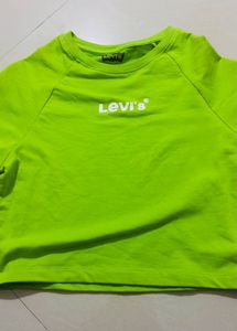 Levis Green Crop Top