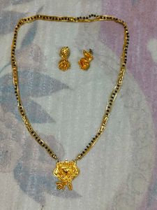 Mangalsutra + Earrings