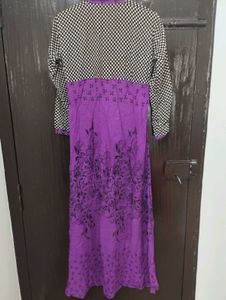 Floral Print Kurta purple 🟣