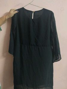 Embroidered Black Dress