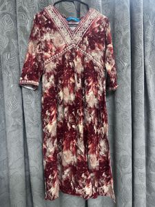 Vintage Tie-Dye Midi Dress