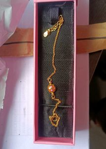 Giva 925 Real Silver Sphere Bracelet(Golden Color)
