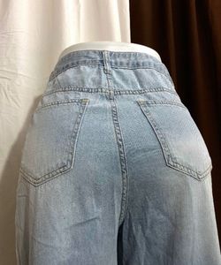 Light Blue Wide Length Baggy Zeans