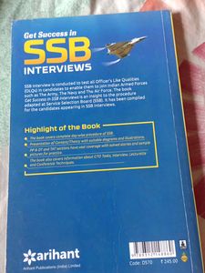 SSB Interview Book Arihant Publication