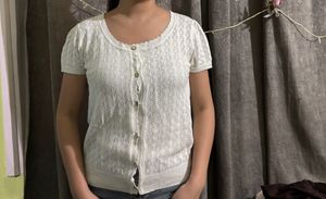 White Knit Cardigan