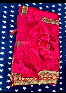 Pink Saree With Stitched Blouse (clearance Sale)✨