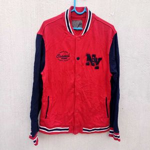 🟥Red Varsity Jacket Semir