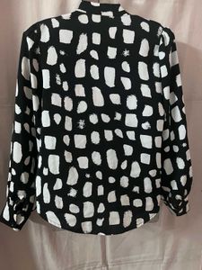 Printed Casual Tie Neck Shirt
