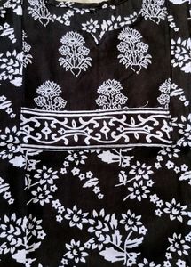 Black Floral Kurti