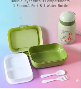 Giraffe Print Lunchbox &amp; Water Bottle Set
