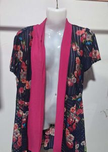 Shrug Blue and Pink