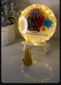Resin Frame 4&#34; With Stand And Light